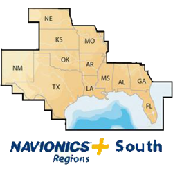 NAVIONICS + Regions - South - Preloaded Msd Format