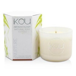 IKOU Eco-Luxury Aromacology Natural Wax Candle Glass - Nurture (Italian Cardamom & Vanilla) - (2X2) Inch In Orange