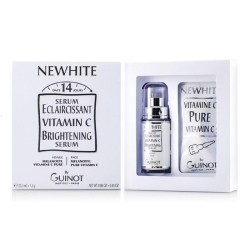 GUINOT Newhite Vitamin C Brightening Serum (Brightening Serum 23.5Ml-0.8OZ + Pure Vitamin C 1.5G-0.05OZ) - 2PCs