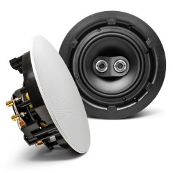 SYNCSOUND Ss-Ics6-Dvc 6.5" Stereo In-Ceiling 80 Watts 8 Ohms Speaker 1 Unit In White