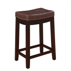 LINON Claridge Patches Counter 24 In Brown