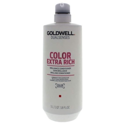 GOLDWELL Dual Senses Color Extra Rich Brilliance Conditioner (Luminosity for Coarse Hair) - 1000Ml-33.8OZ