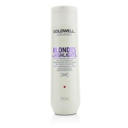 GOLDWELL Dual Senses Blondes & Highlights Anti-Yellow Shampoo (Luminosity for Blonde Hair) - 250Ml-8.4OZ