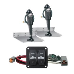 LENCO MARINE Lenco 9" X 12" Standard Trim Tab Kit W-Double Rocker Switch