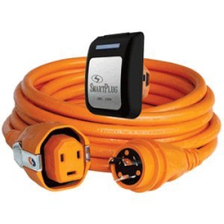 SMARTPLUG 30 Amp Dual Configuration 50' Cordset W-Twist-Type Connection & 30 Amp Non-Metallic Inlet In Black