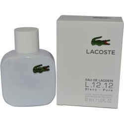 LACOSTE Eau De L.12.12 Blanc By Pure Edt Spray 1.6 OZ