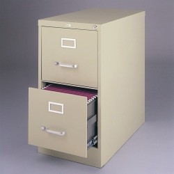HIRSH INDUSTRIES LLC 3000 Series 2 Drawer Letter File Cabinet In Putty