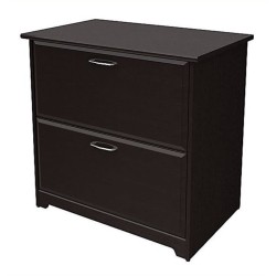 BOWERY HILL 2 Drawer Lateral File Cabinet In Espresso Oak