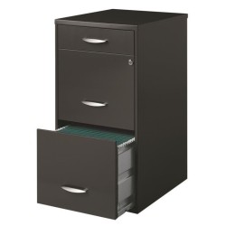 Hirsh Soho 3 Drawer File Cabinet In Charcoal Best Buy Canada