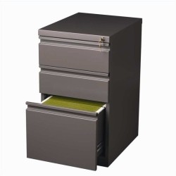 PEMBERLY ROW 3 Drawer Mobile File Cabinet In Med Tone