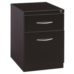 HIRSH INDUSTRIES LLC Arch Pull Mobile Pedestal Filing Cabinet In In Black