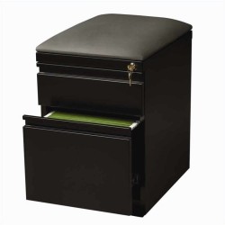 PEMBERLY ROW Mobile Seat Box-File Cabinet In In Black