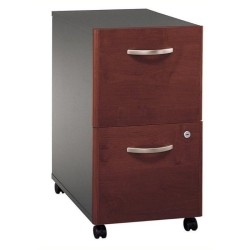 BOWERY HILL 2 Drawer Mobile Pedestal In Hansen Cherry
