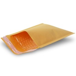 FOSMON 50 - 4X8 #000 Kraft Bubble Mailers Padded Envelopes - (50 Pack)