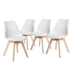 39F CANADA Frankfurt Ukfr Dining Chair Set In White