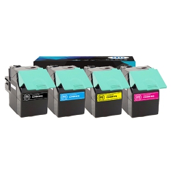 GOTONERS Lexmark New Compatible C540 (C540H1Cg+C540H1Kg+C540H1Mg+C540H1Yg) Four Color Set Toner Kit, Standard Yield