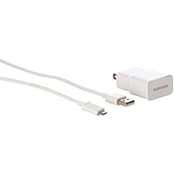 CABLESHARK for Samsung Compatible Universal Travel Charger for Galaxy S3/s4/note 2 And Other Smartphones - Non-Retail Packaging - In White