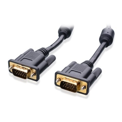 CABLE MATTERS Plated VGA Monitor Cable With Ferrites 10 Feet Bare Copper In Gold