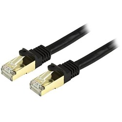 STARTECH 15 Ft Cat6A / Cat 6A Shielded Ethernet Patch Cable 15Ft In Black