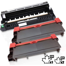 INKFIRST 3Pk-® High Yield Compatible Toner Cartridge Drum Unit Tn-660 Dr-630 Replacement for Brother Tn660 Dr630 (2Tn+1Dr)