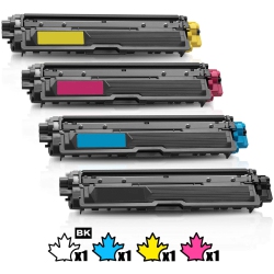 INKFIRST 1 Set Of 4 ® Compatible Toner Cartridges Replacement for Brother Tn221 Tn225 Mfc-9340CDw Mfc-9130Cw Mfc-9330CDw