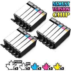 INKFIRST 3 Set Of 5 Compatible Pgi-250Xl Cli-251Xl Pgi-250 Cli-251 Ink Cartridges Replacement for Canon Pgi250Xl Cli251Xl
