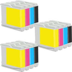 INKFIRST 3 Set Of 4 ® Compatible Ink Cartridges Lc51Bk Lc51C Lc51M Lc51Y Replacement for Brother Lc51 Dcp-130C Dcp-330C