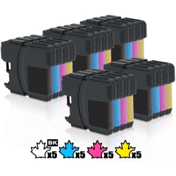 INKFIRST 5 Set Of 4 ® Compatibleink Cartridges Replacement for Brother Lc61 Mfc-J220 Mfc-J265W Mfc-J270W Mfc-J410W Mfc-J415W
