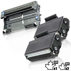 INKFIRST 3Pk-® High Yield Compatible Toner Cartridge Drum Unit Tn-650 Dr-620 Replacement for Brother Tn650 Dr620 (2Tn+1Dr)