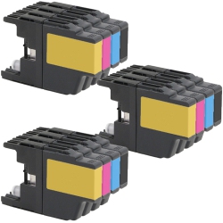 INKFIRST 3 Set Of 4 ® Compatible Ink Cartridges Lc71 Lc75 Replacement for Brother Lc71 Lc75 Mfc-J625Dw Mfc-J825Dw