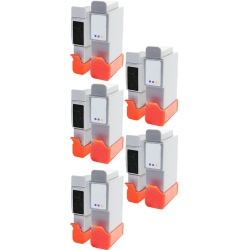 INKFIRST 5 Set Of 2 Compatible Ink Cartridges Replacement for Canon Bci-24Bk Bci-24C Bci24Bk Bci24C Bci24 Bci-24