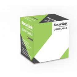 SECURLINK Quad Cable 22Awg 4C, 1000Ft, Grey, Cetl Listed