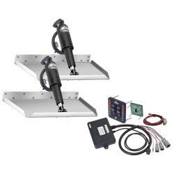 LENCO MARINE Lenco 12" X 12" Edgemount Trim Tab Kit W-Led Indicator Switch Kit 12V