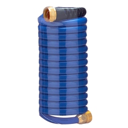 HOSECOIL 15' Self Coiling Hose W-Flex Relief In Blue