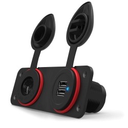 FURRION Dual USB Charger & Receptacle - 12V