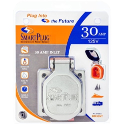 SMARTPLUG 30 Amp Inlet W-Stainless Steel Cover & No Thermostat