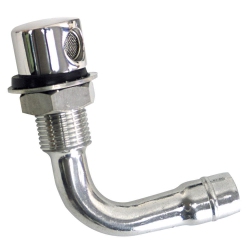 WHITECAP Fuel Vent - Round Head, 90 Degree, 5-8" Hose