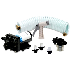 SHURFLO BY PENTAIR Shurflo Blasterii Washdown Kit - 12Vdc, 3.5Gpm W-25' Hose, Nozzle, Strainer & Fittings
