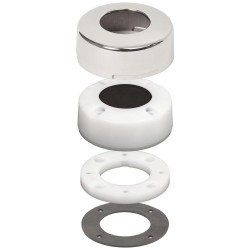 BLUE SEA SYSTEMS Sea Cableclam W-Stainless Steel Dress Cap - 1.40