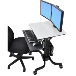 ERGOTRON 24-214-085 Workfit-C Dual Sit-Stand Workstation (24-214-085)