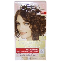 L'OREAL PARIS Excellence Creme Pro - Keratine # 5Rb Medium Reddish - Warmer By for Unisex - 1 Application Hair Color In Brown