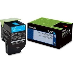 LEXMARK 701C 70C10C0 Return Program Toner Cartridge for Laser Printer In Cyan