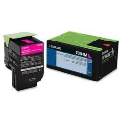 LEXMARK 701Hm 70C1Hm0 Return Program Toner Cartridge High Yield for Laser Printer In Magenta