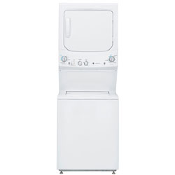 GE 5.9 Cu. Ft. Electric Washer & Dryer Laundry Centre (GUD27ESMMWW) - White -Open Box-Scratch & Dent