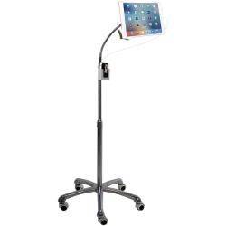 CTA DIGITAL Heavy-Duty Gooseneck Floor Stand for 7-13 Inch Tablets