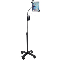 CTA DIGITAL Compact Gooseneck Floor Stand for 7-13" Tablets