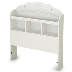 SOUTH SHORE CANADA South Shore Tiara Twin Bookcase Headboard (39"), Pure In White
