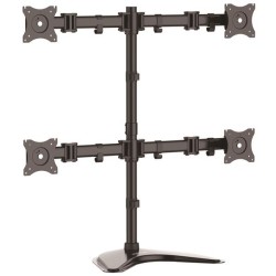 STARTECH Quad Monitor Stand - Steel - for Vesa Mount Monitors Up to 27In