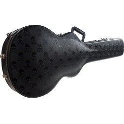 SOLO GUITARS Solo Lp Style Hardshell Electric Guitar Case Skulls In Black