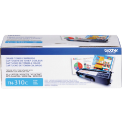 BROTHER Tn-310C Original Toner Cartridge, for Hl-4150CDn-4570CDw, Mfc-9460CDn-9560CDw-9970CDw In Cyan